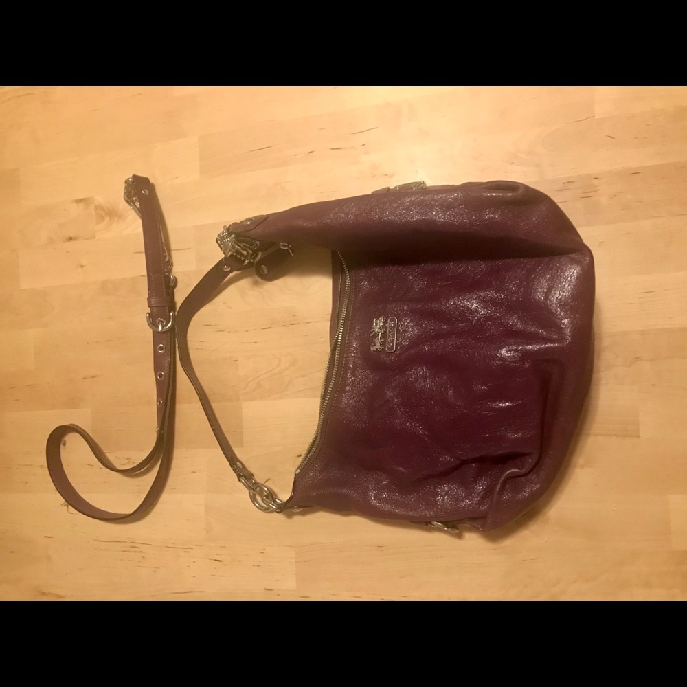 purple coach bag